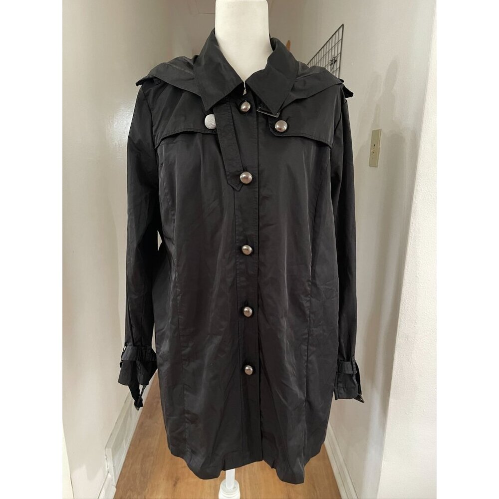 NWT Joan Rivers Water Resistant Military Style Trench Coat
